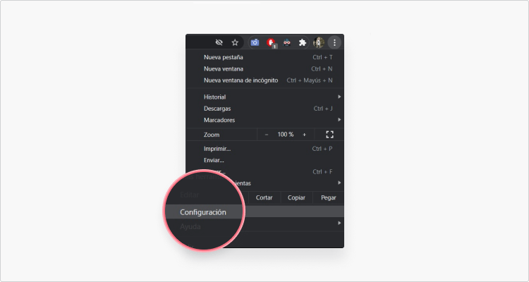 Cómo desactivar la ubicación en Google Chrome paso 1