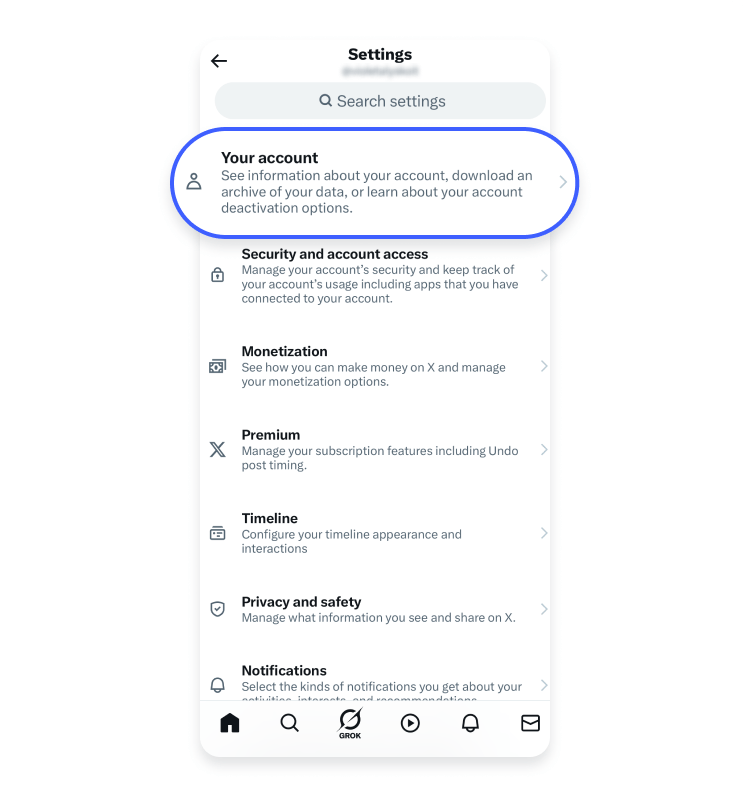How to delete Twitter on iOS: step 2