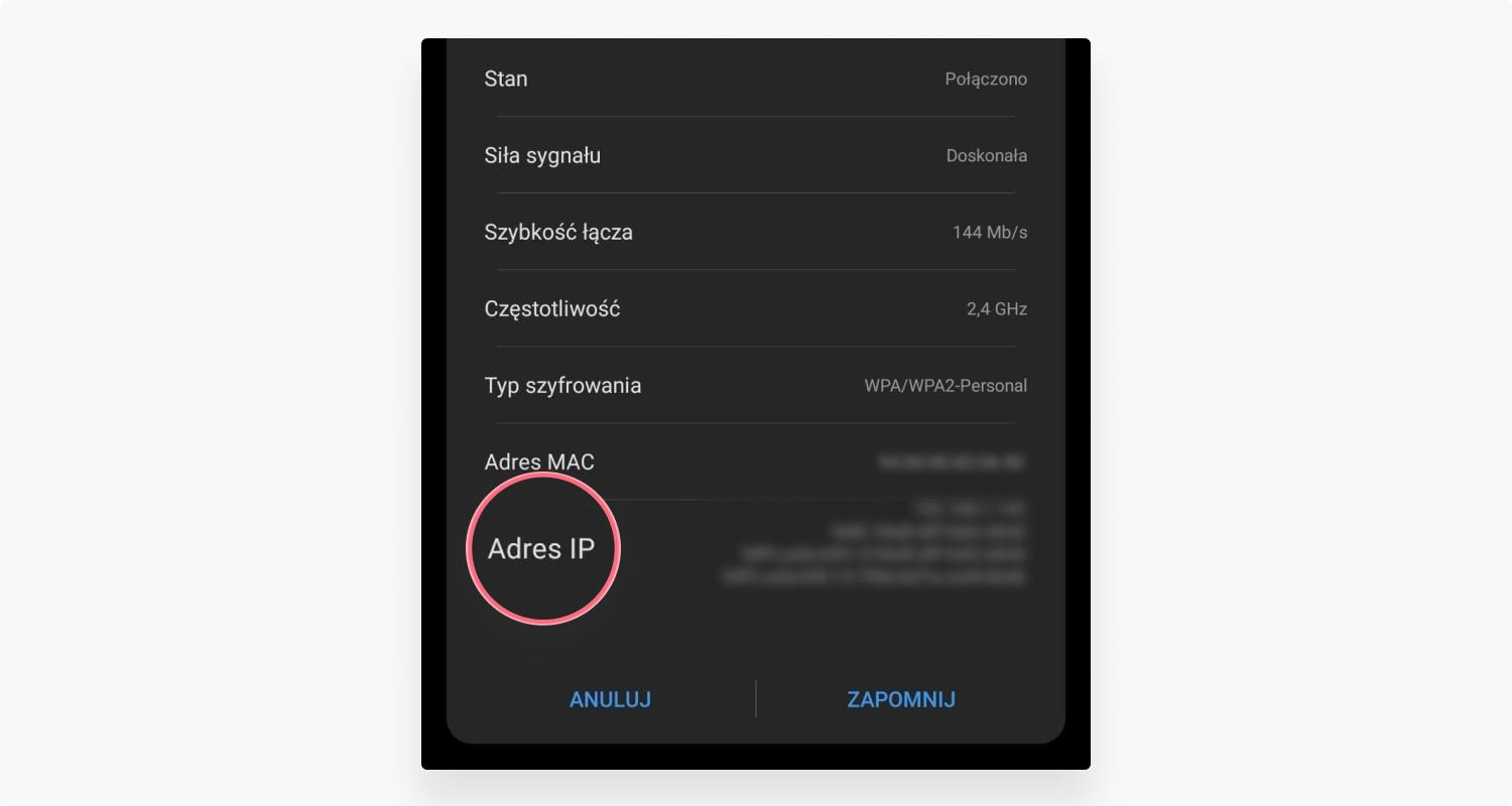 jak sprawdzić adres IP routera na Androidzie: krok 2