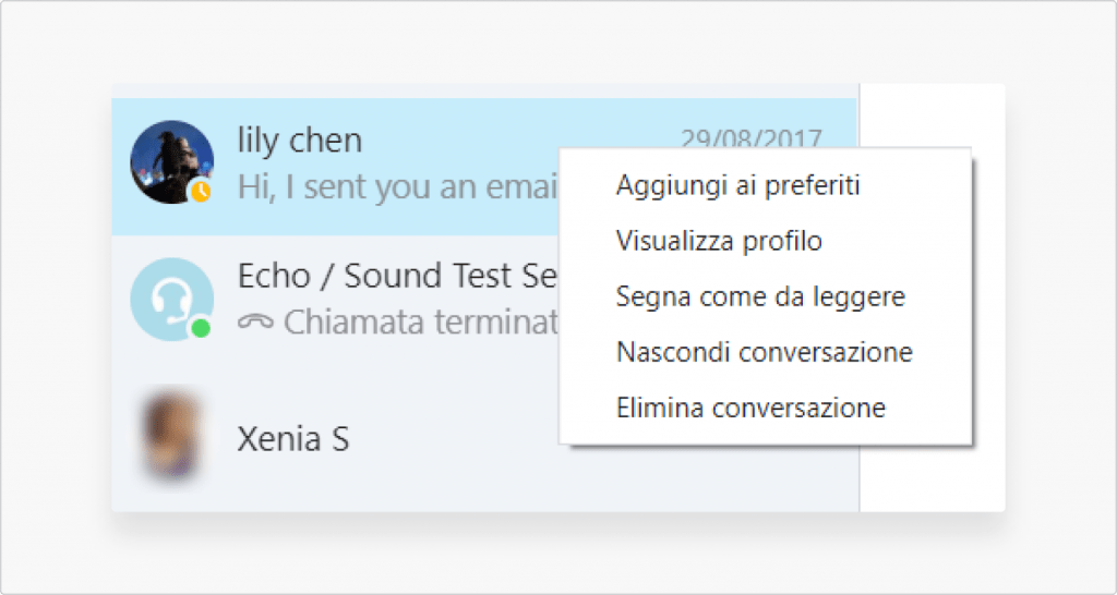 fare clic su Rimuovi