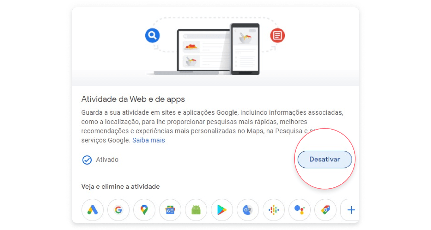 delete google history