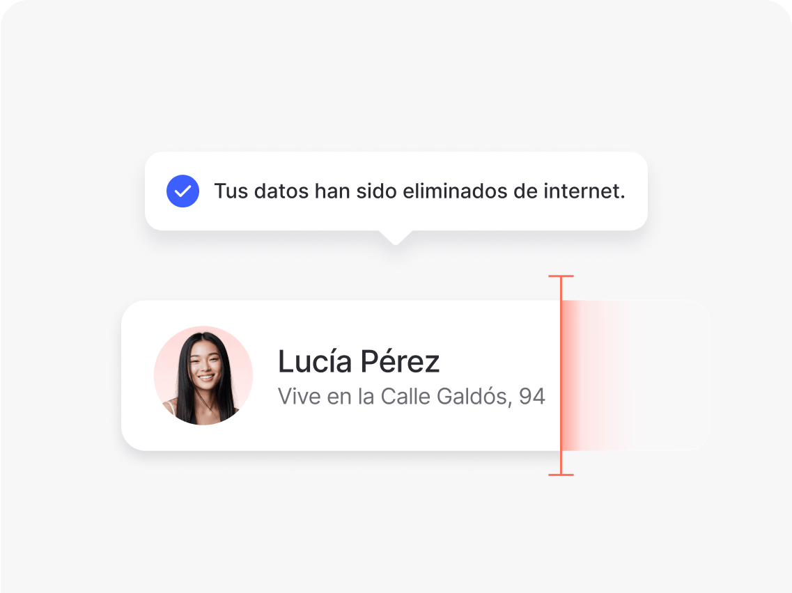 Herramienta de eliminación de información personal Incogni en acción.