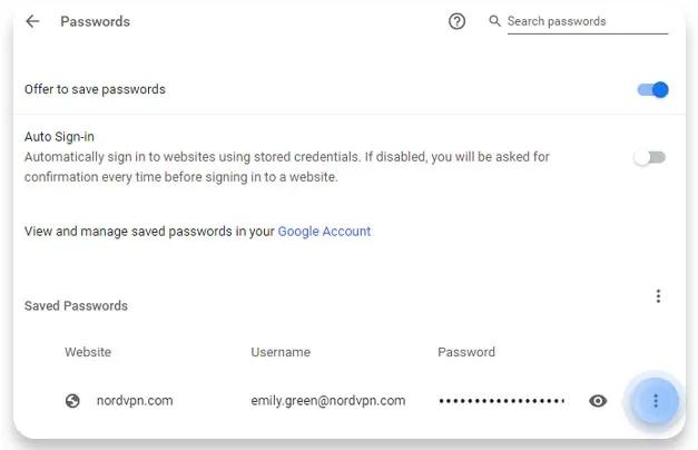 How to delete saved passwords on Chrome