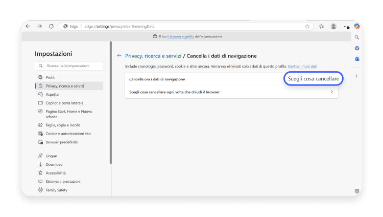 Edge Cancellare