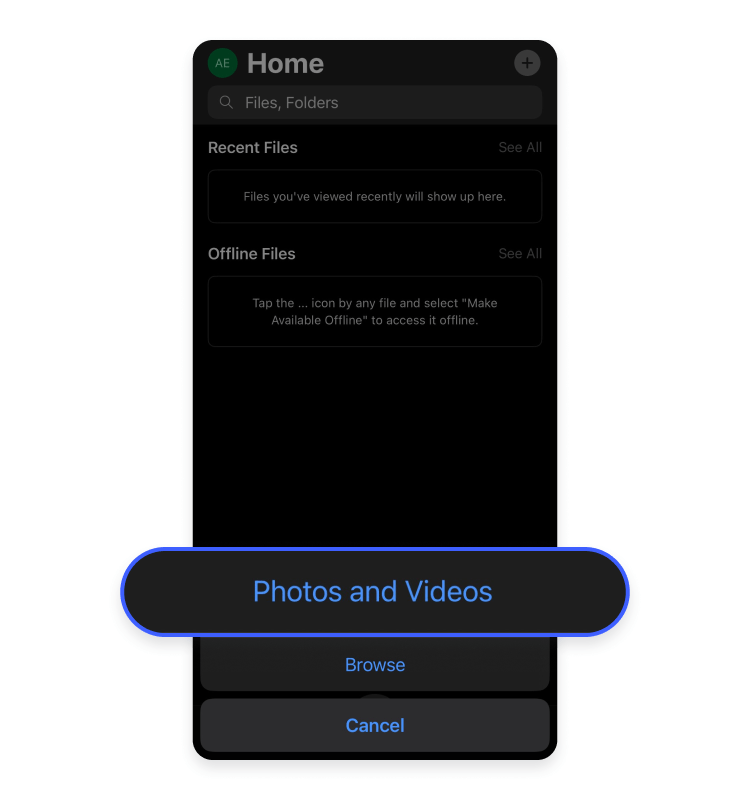 Phone to a PC using cloud storage with OneDrive: step 4