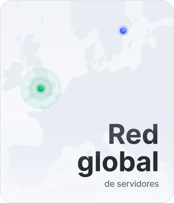 Un pedazo de mapa que muestra que NordVPN tiene servidores en +178 ubicaciones.