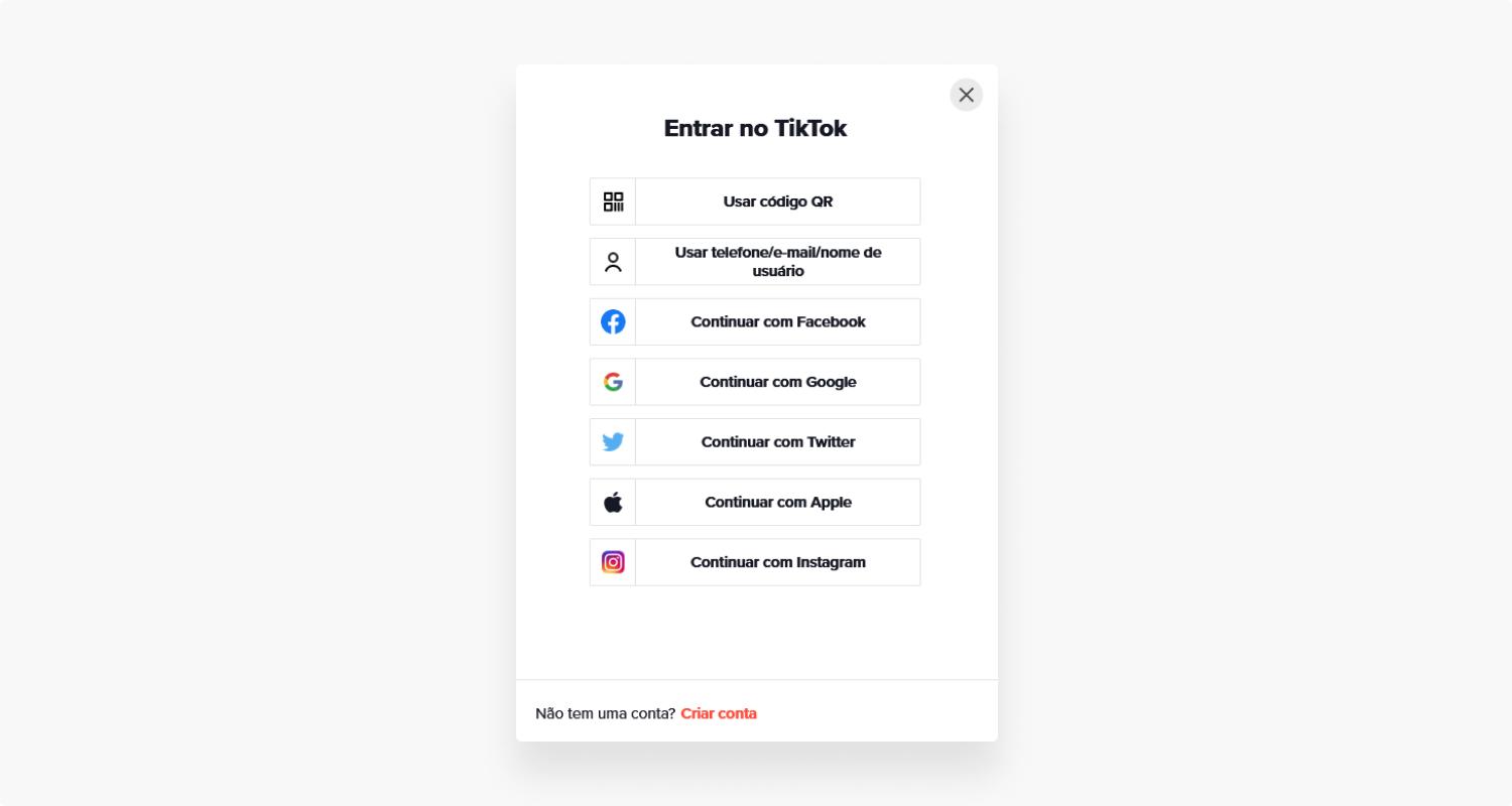 excluir conta do TikTok pelo computador: passo nº2