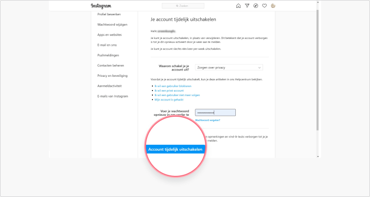 instagram verwijderen 4