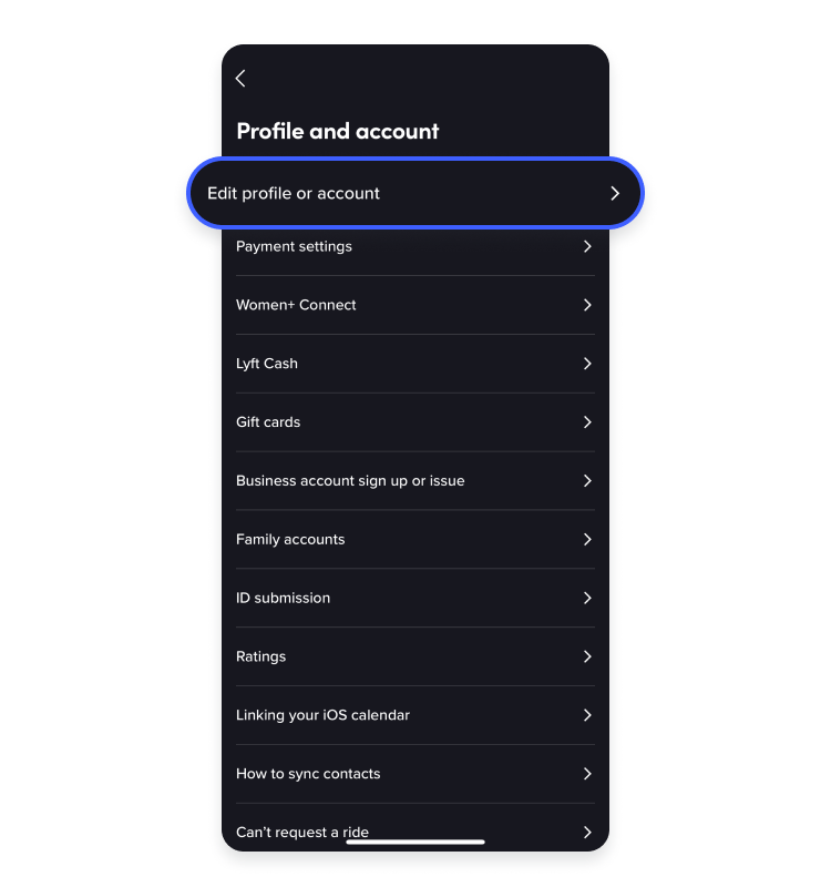 how to delete lyft account on mobile app: step 5