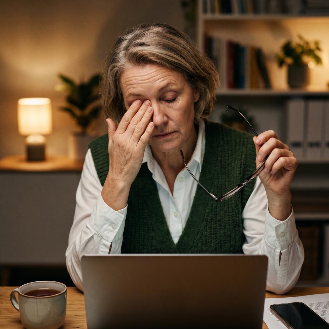 A person checking their Coveron profile to see whether their identity has been linked with criminal activities.