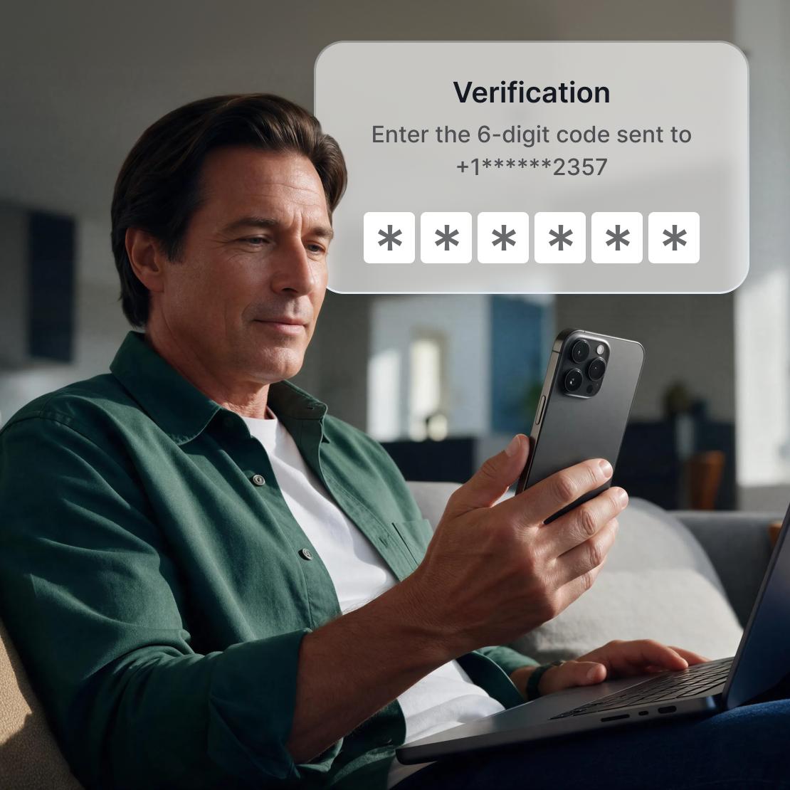 Multi-factor authentication adds a verification code to help protect accounts from deepfake-enabled fraud.