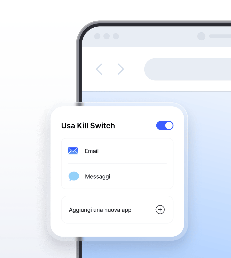 Impostazioni del Kill Switch di NordVPN per proteggere il traffico in caso di disconnessione della VPN.