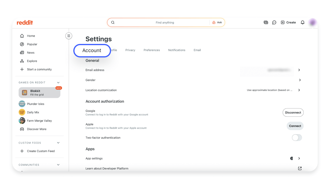 How to delete your Reddit account through the browser 1