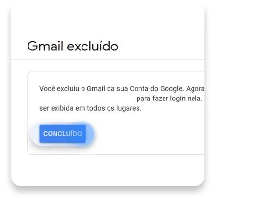 excluir conta gmail: passo nº7