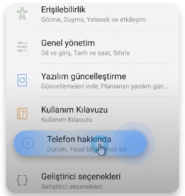 Android Fabrika Ayarlarına Sıfırlama Aşama 2