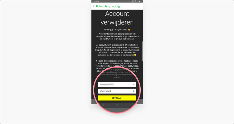 Snapchat verwijderen op je iPhone of Android 5