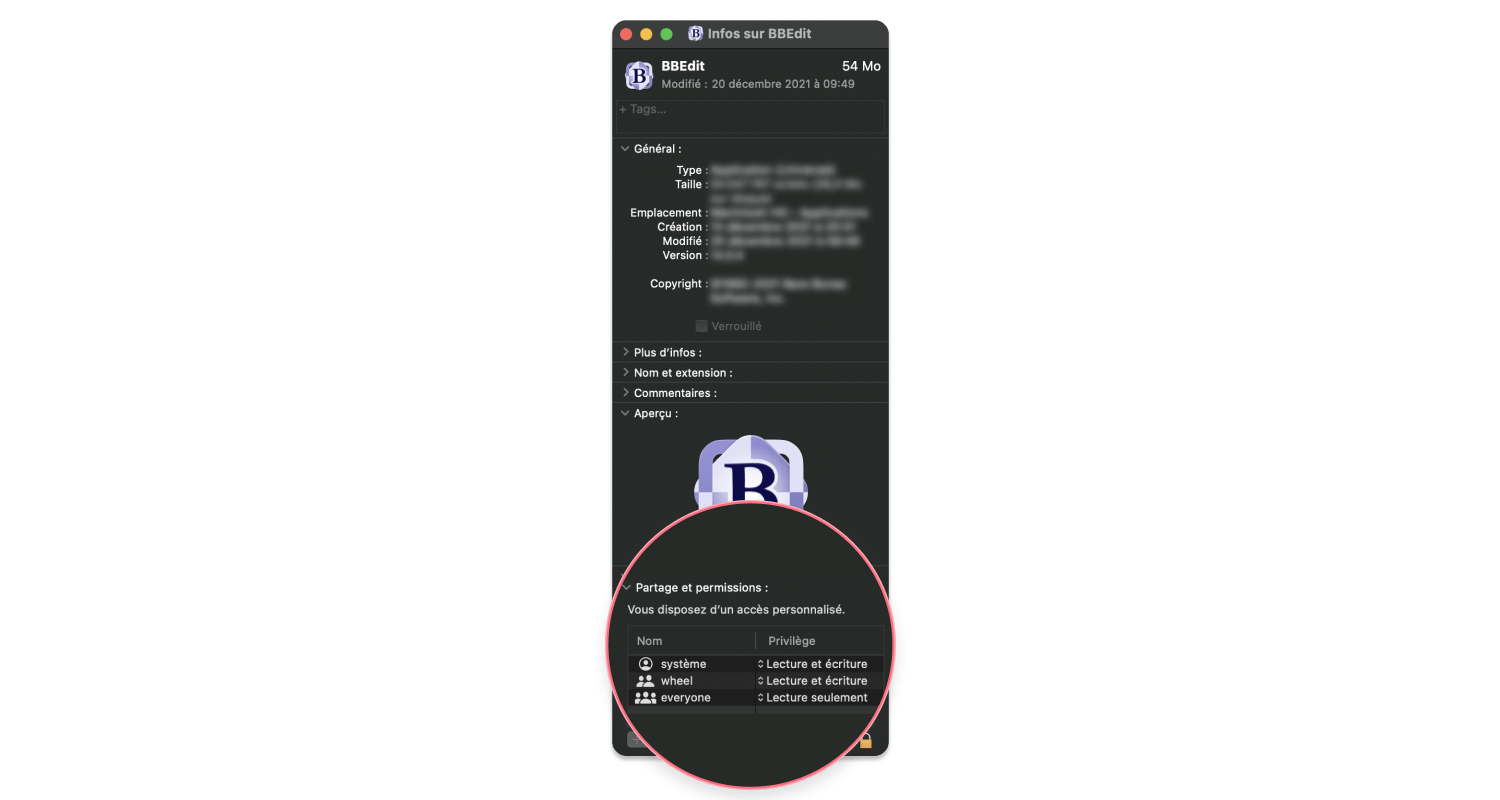 Accédez au Partage et permissions