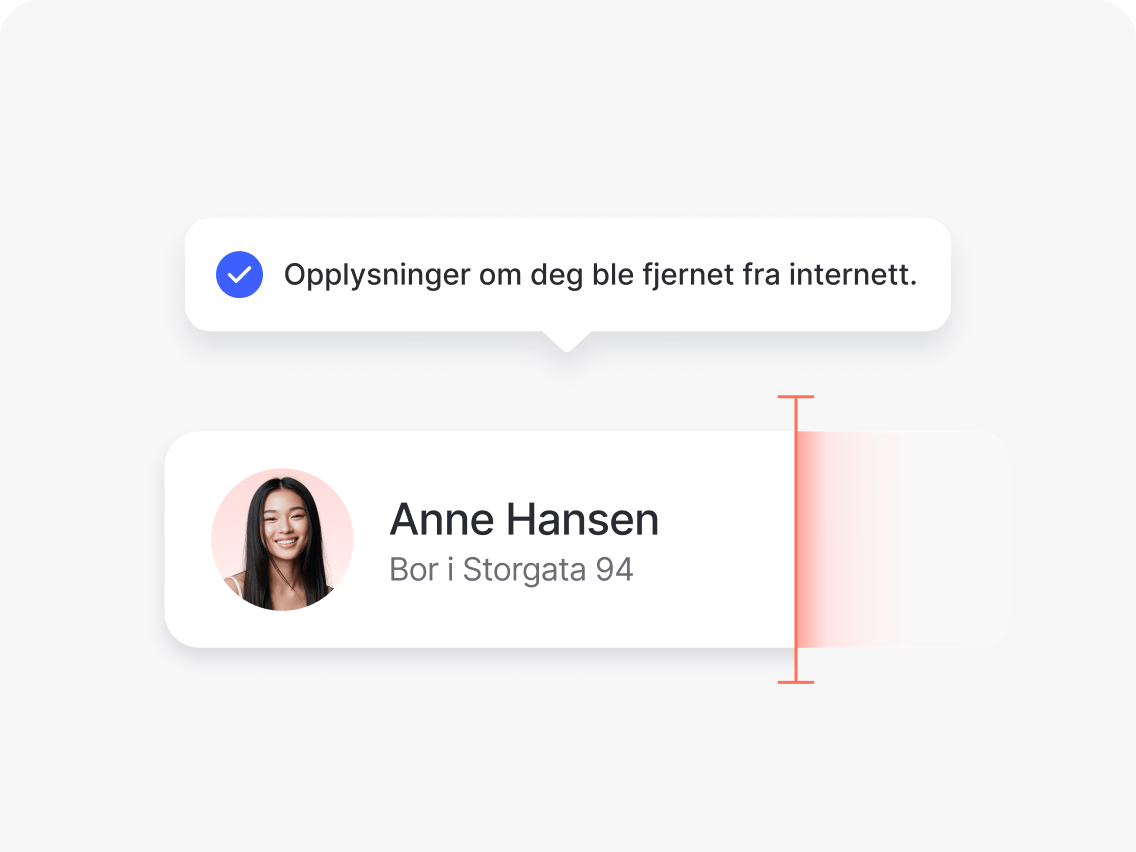 Verktøyet Incogni som fjerner personopplysninger i aksjon.