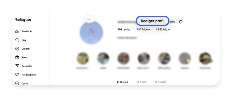 Rediger profil