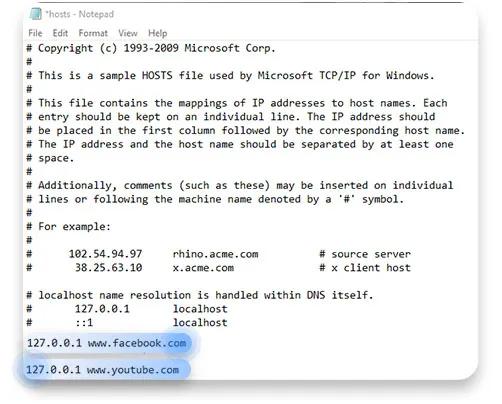 How to block websites on Windows