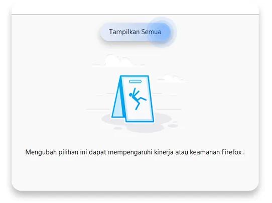 cara menonaktifkan WebRTC pada Firefox: langkah 2