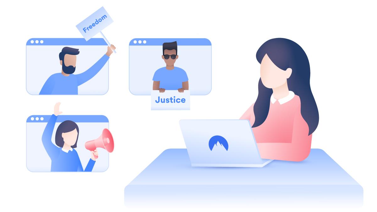nord vpn social responsibility illustration