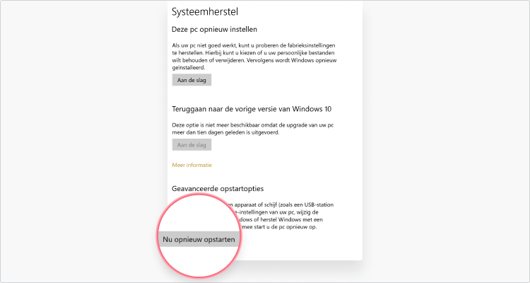 Veilige modus Windows 10 en 11 stap 2