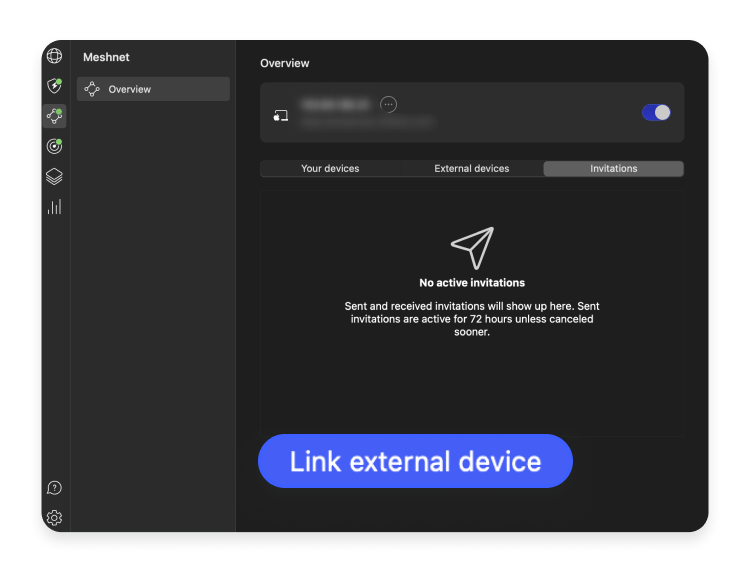 Instructions to link Meshnet devices 1