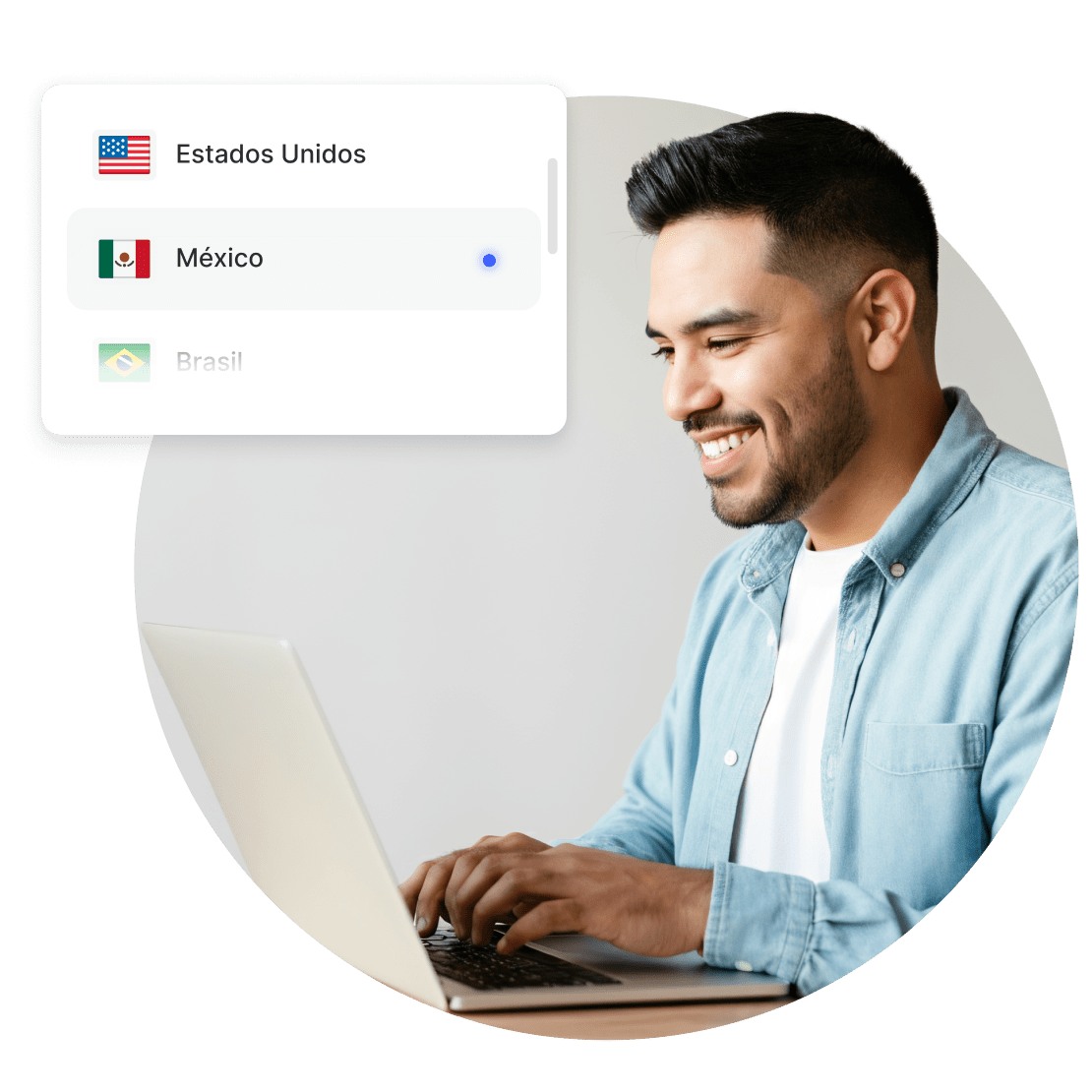 Navegando con una conexión VPN usando el servidor rápido de NordVPN