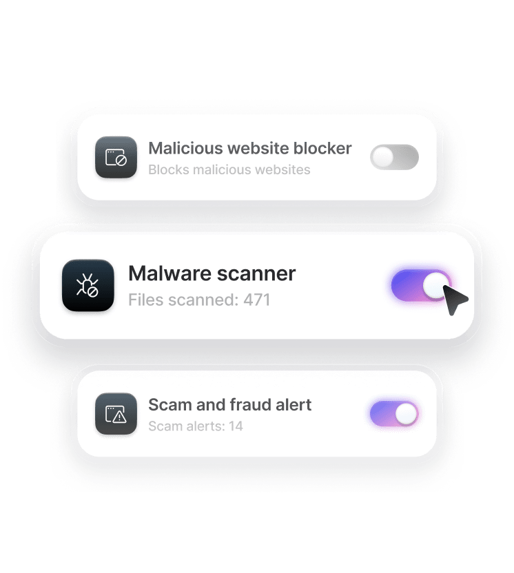 Threat Protection Pro™ with Malware scanner feature enabled