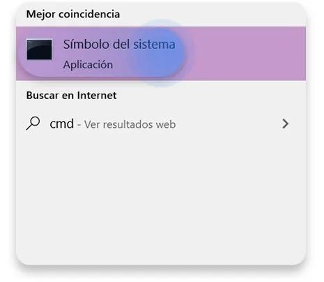 direccion ip router Windows paso 1