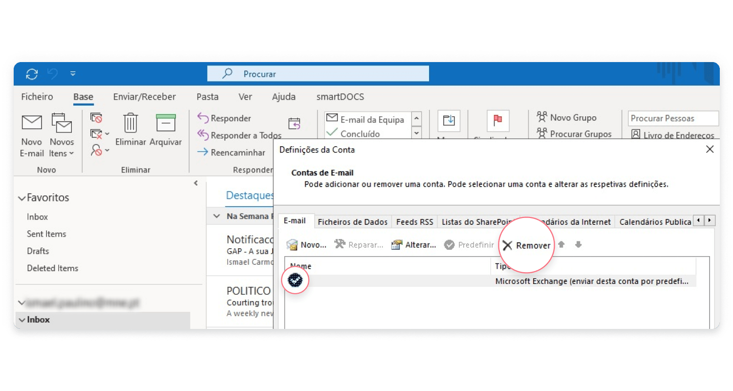 how to delete outlook