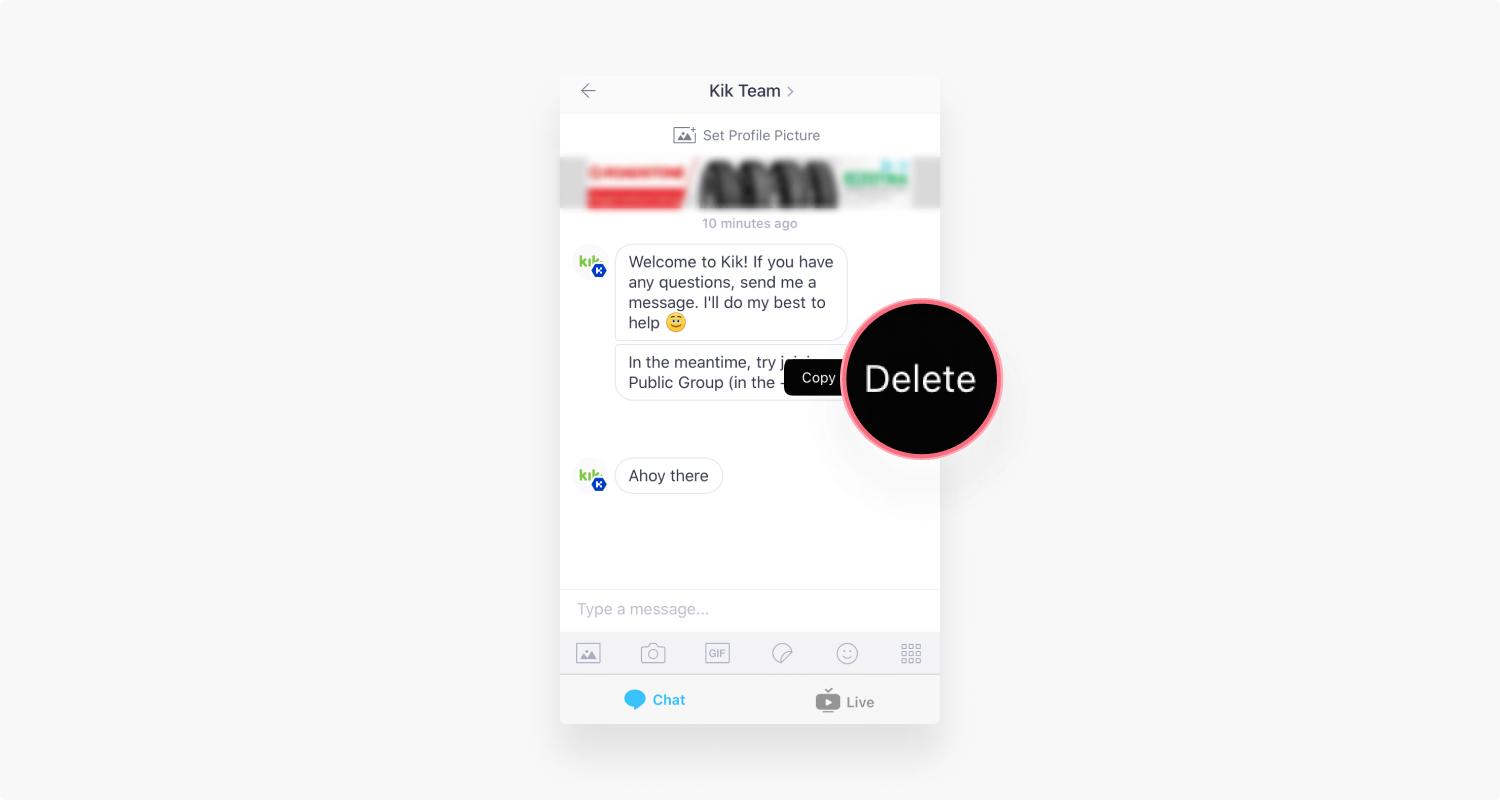How to delete your Kik account illustration