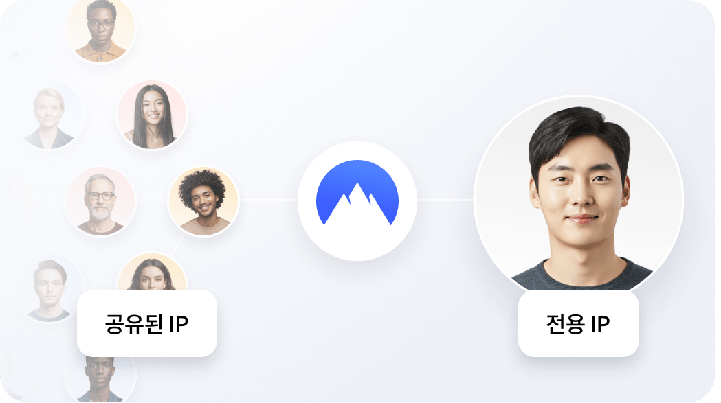 한 사람에게만 주어지는 전용 IP vs. 여러 사람이 사용하는 공유 IP