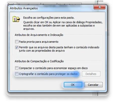 como colocar senha em pasta: passo nº4