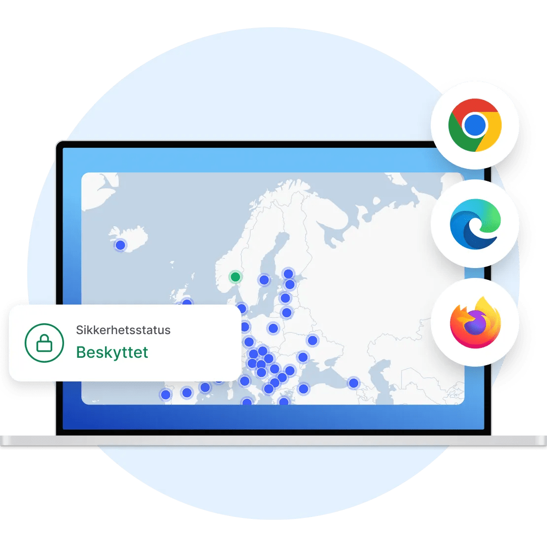NordVPN tilbyr proxyutvidelser til Chrome, Edge og Firefox