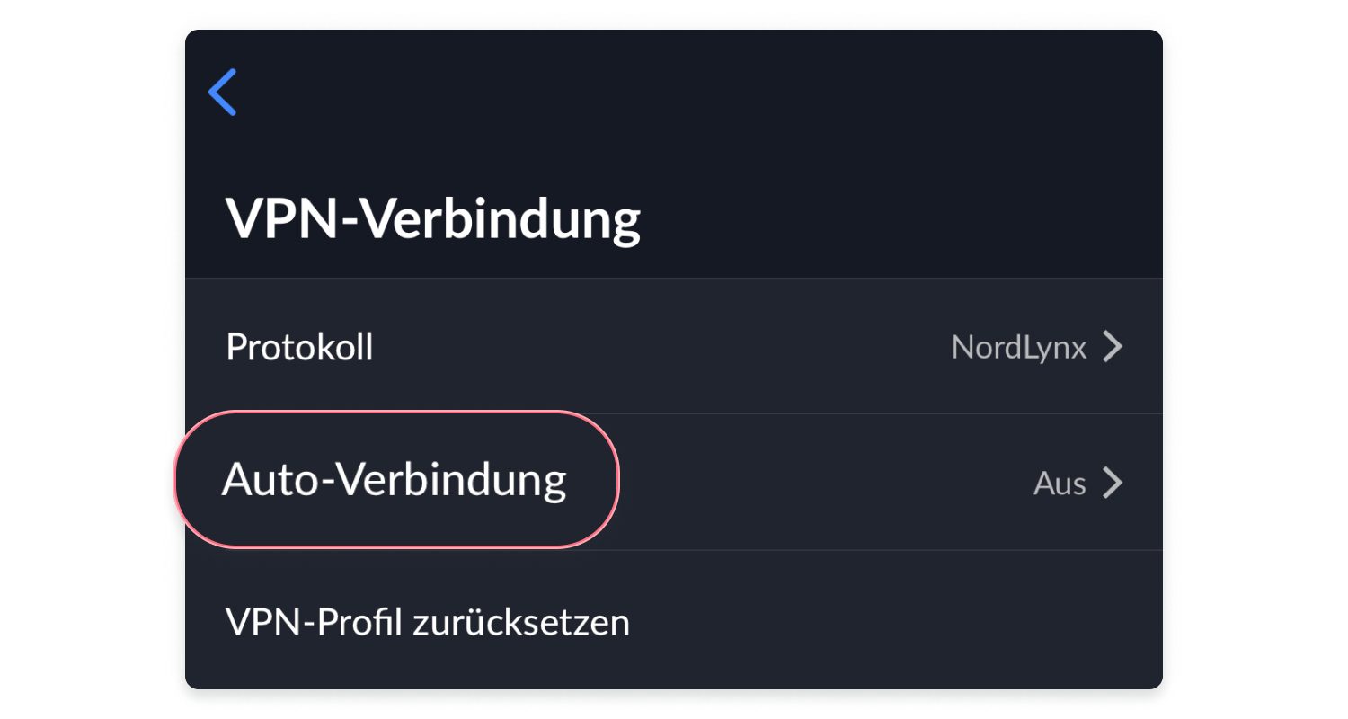 iOS VPN automatisch verbinden
