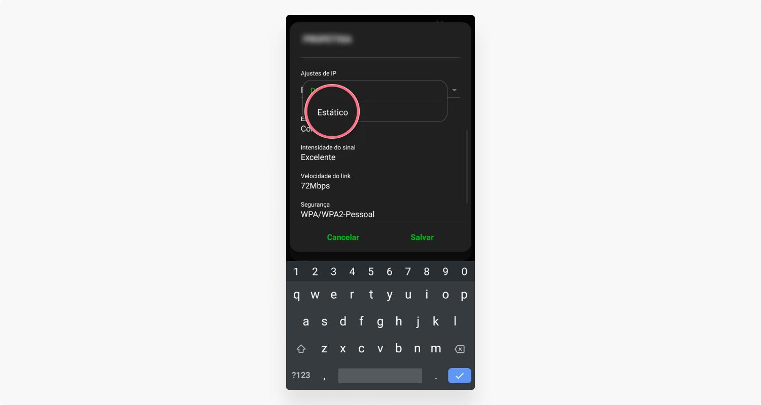 Como Mudar seu Servidor DNS no android: passo 5