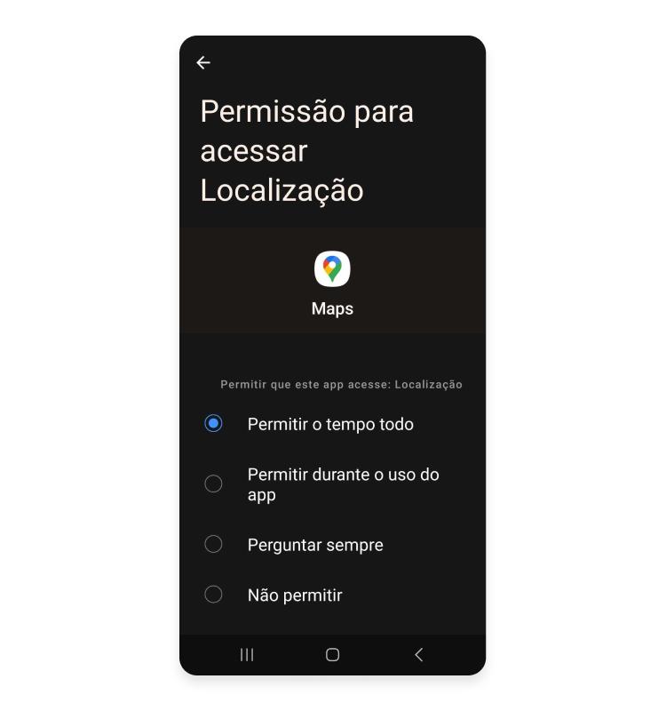 gerencie as permissões dos aplicativos: passo nº4