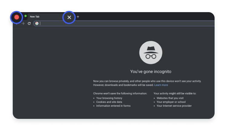 Chrome incognito off MacOS
