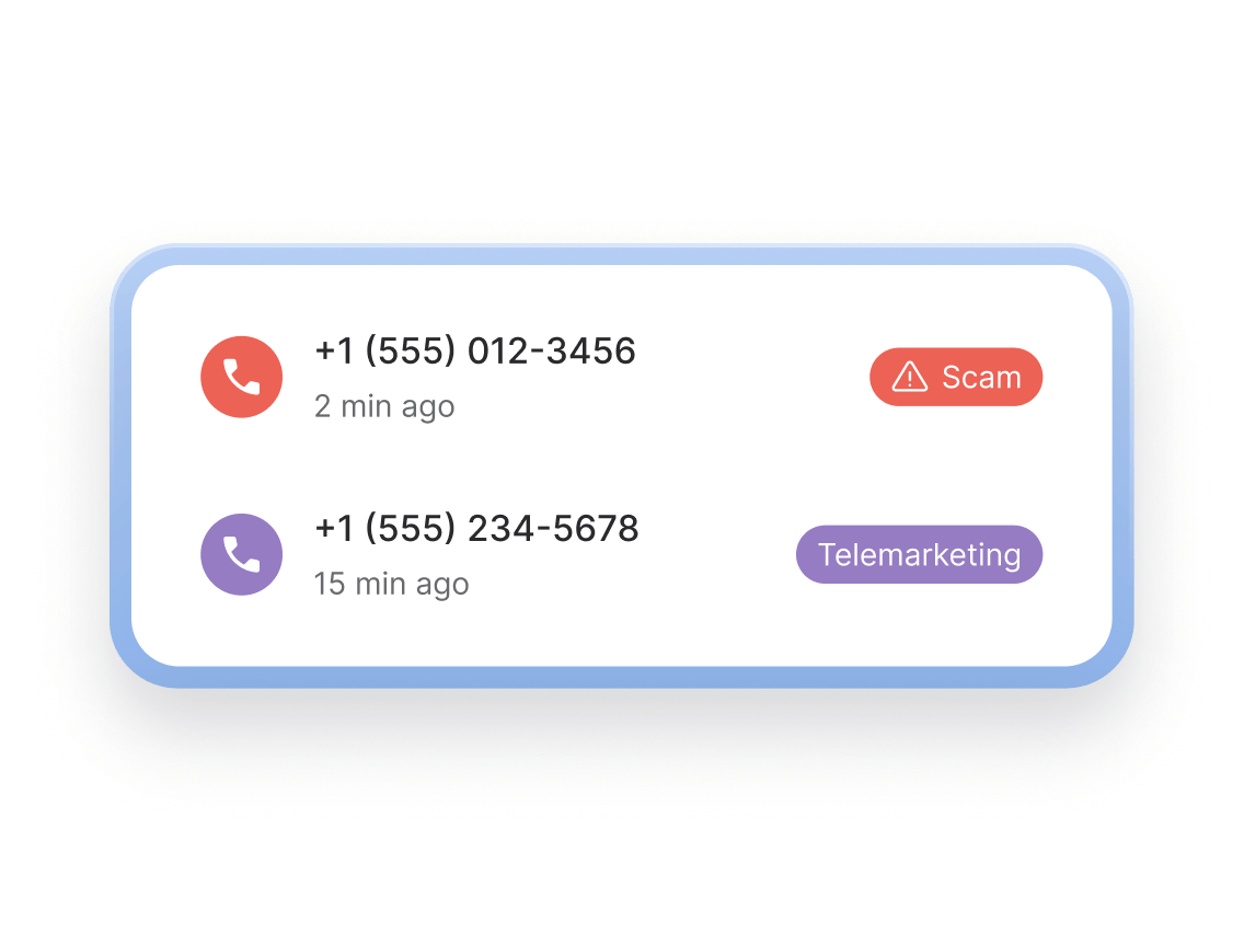 HangUp spam call blocker recognizes scam calls.