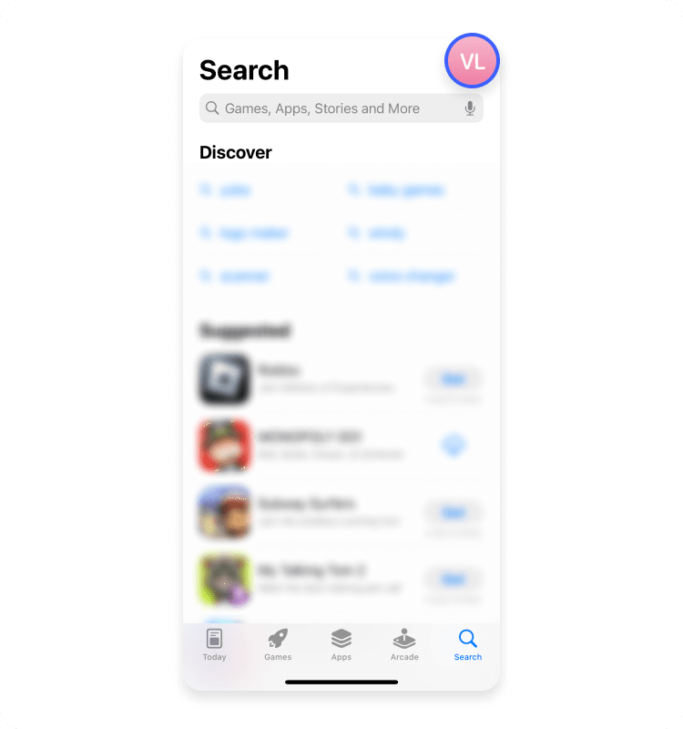 How to find hidden apps in the App Store: step 1