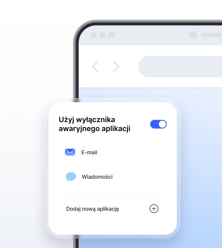 Ustawienia funkcji Kill Switch NordVPN do ochrony ruchu w przypadku rozłączenia VPN.