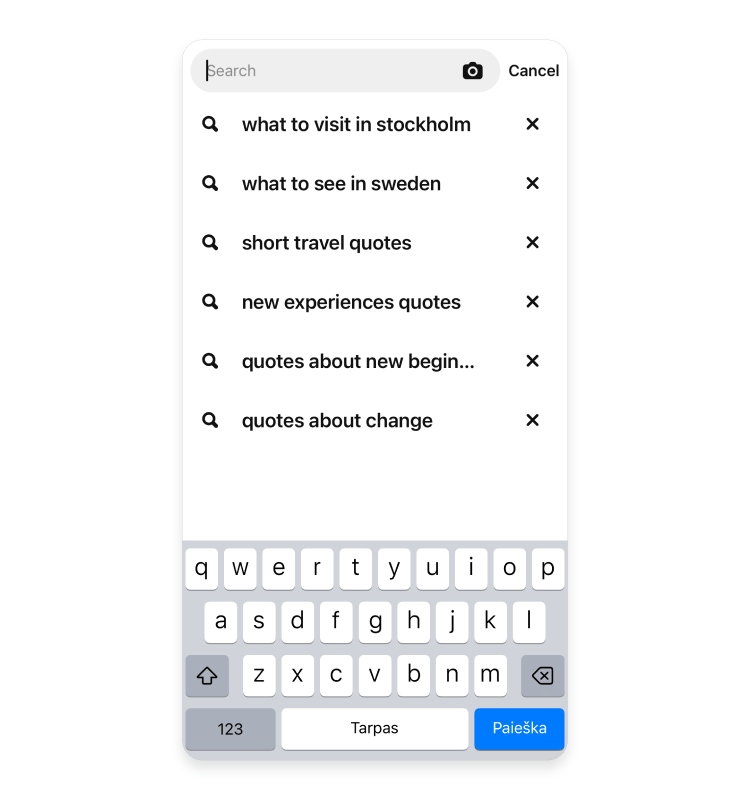 Search history 69