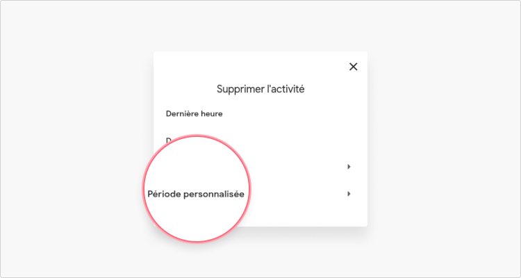 Effacer historique Google étape 2