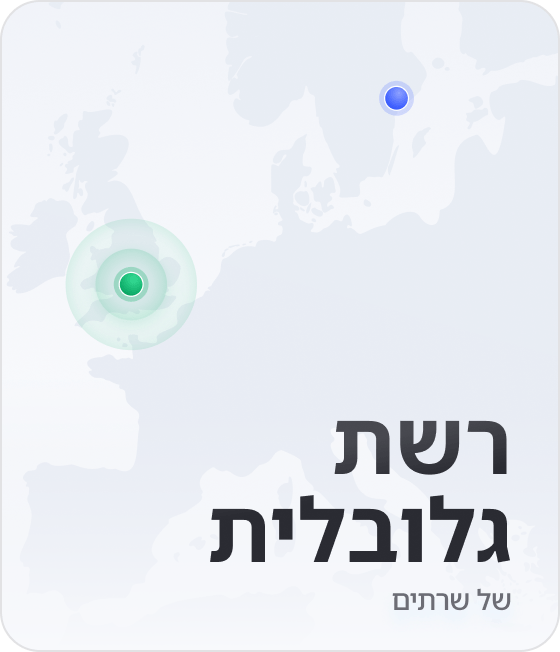 קטע ממפה המראה כי ל-NordVPN יש שרתים ביותר מ-178 מיקומים.