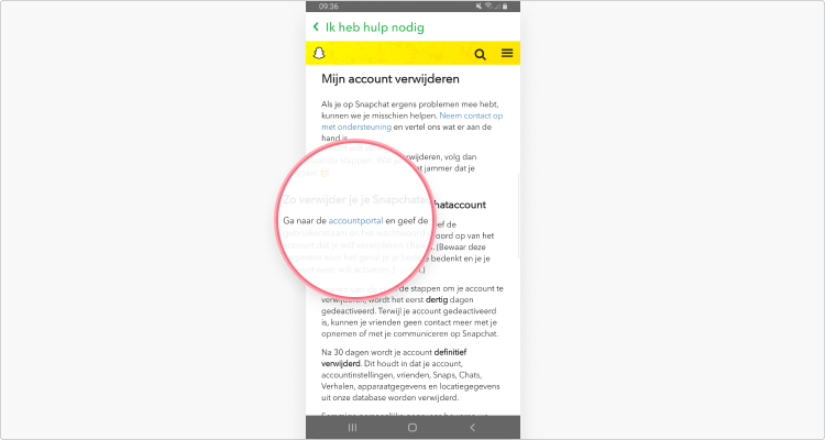 Snapchat verwijderen op je iPhone of Android 4