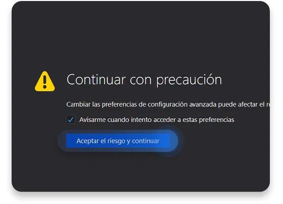 desactivar el WebRTC en Mozilla Firefox 1