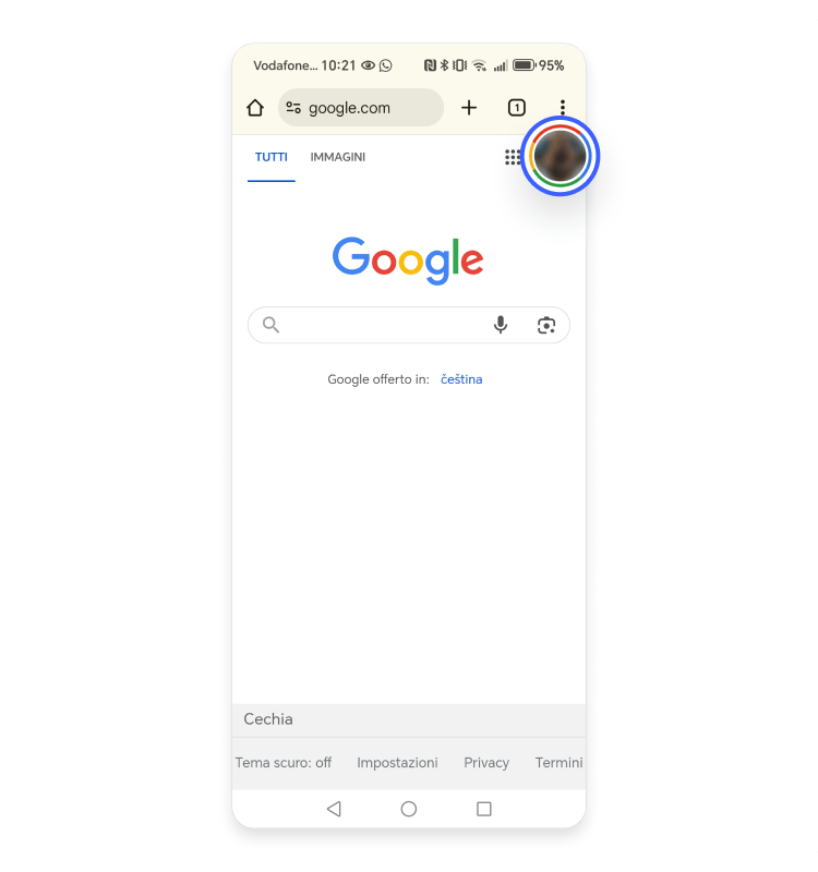 Icona profilo Android