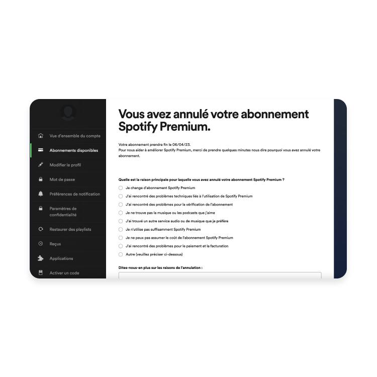 QCM annulation Premium